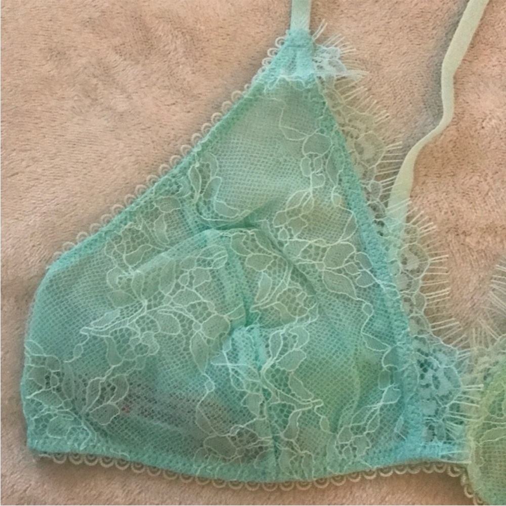 Free People Lace Bralette in Light Blue - Picture 3 of 7